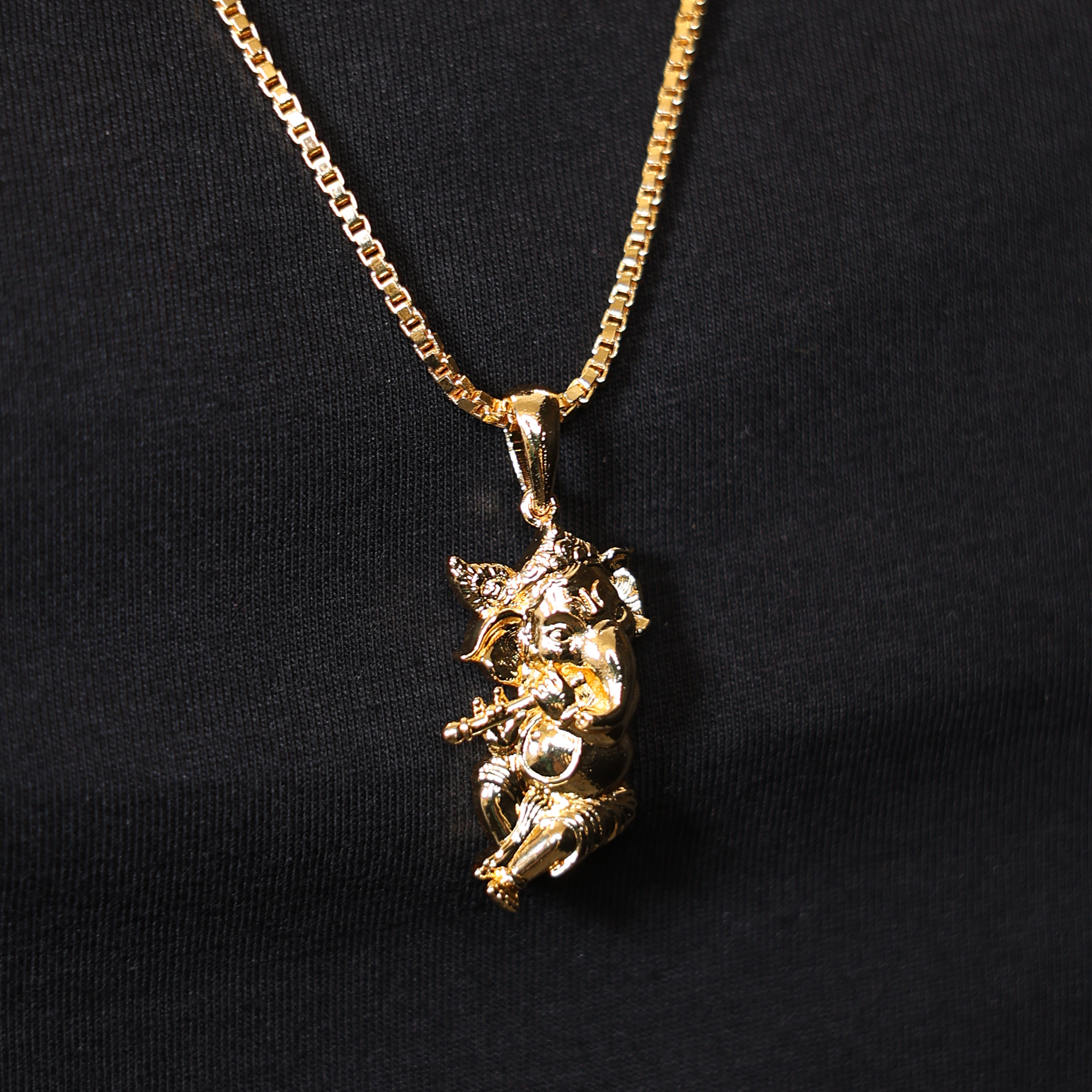 BAL GANESHA (PENDANT + CHAIN) - 18K GOLD PLATING
