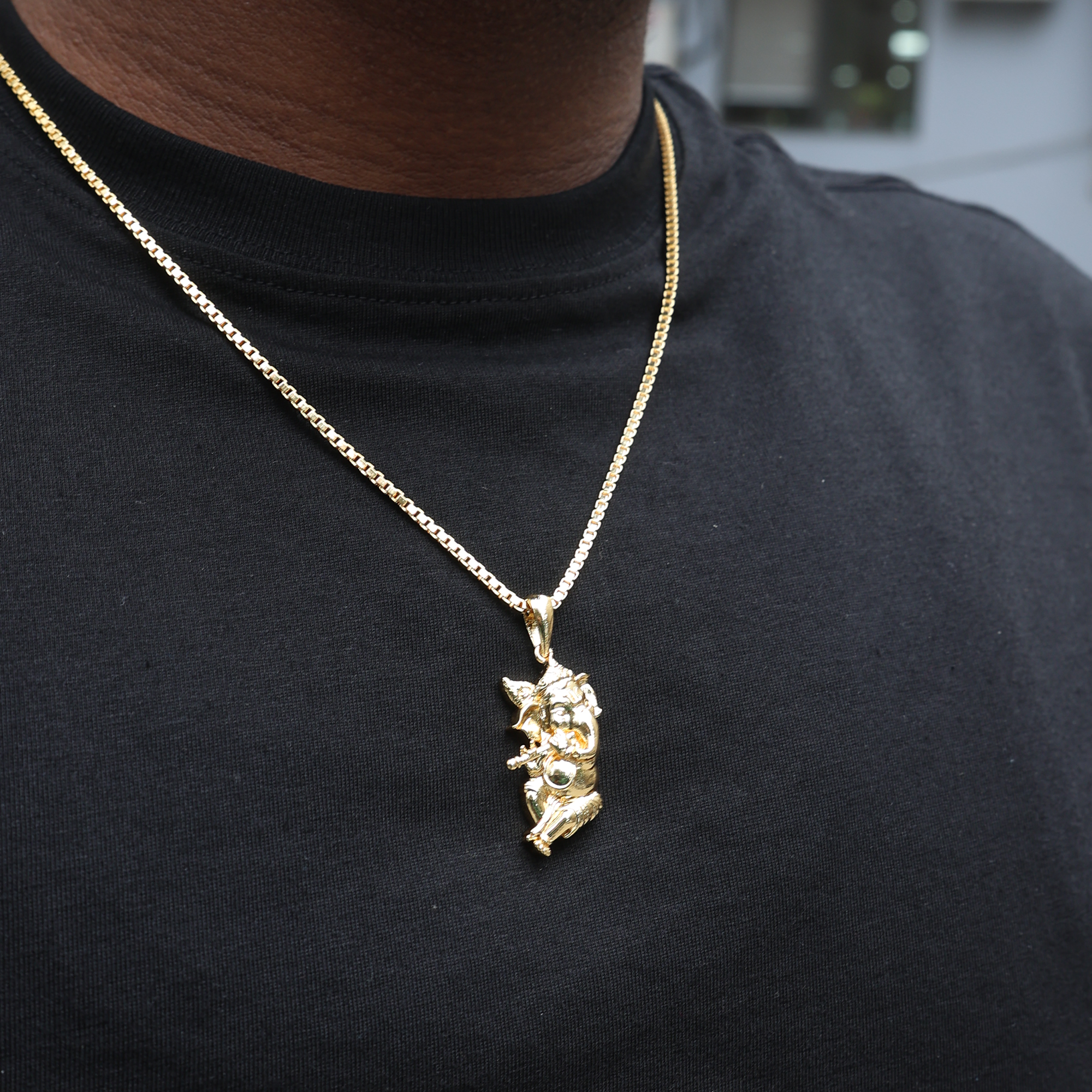 BAL GANESHA (PENDANT + CHAIN) - 18K GOLD PLATING