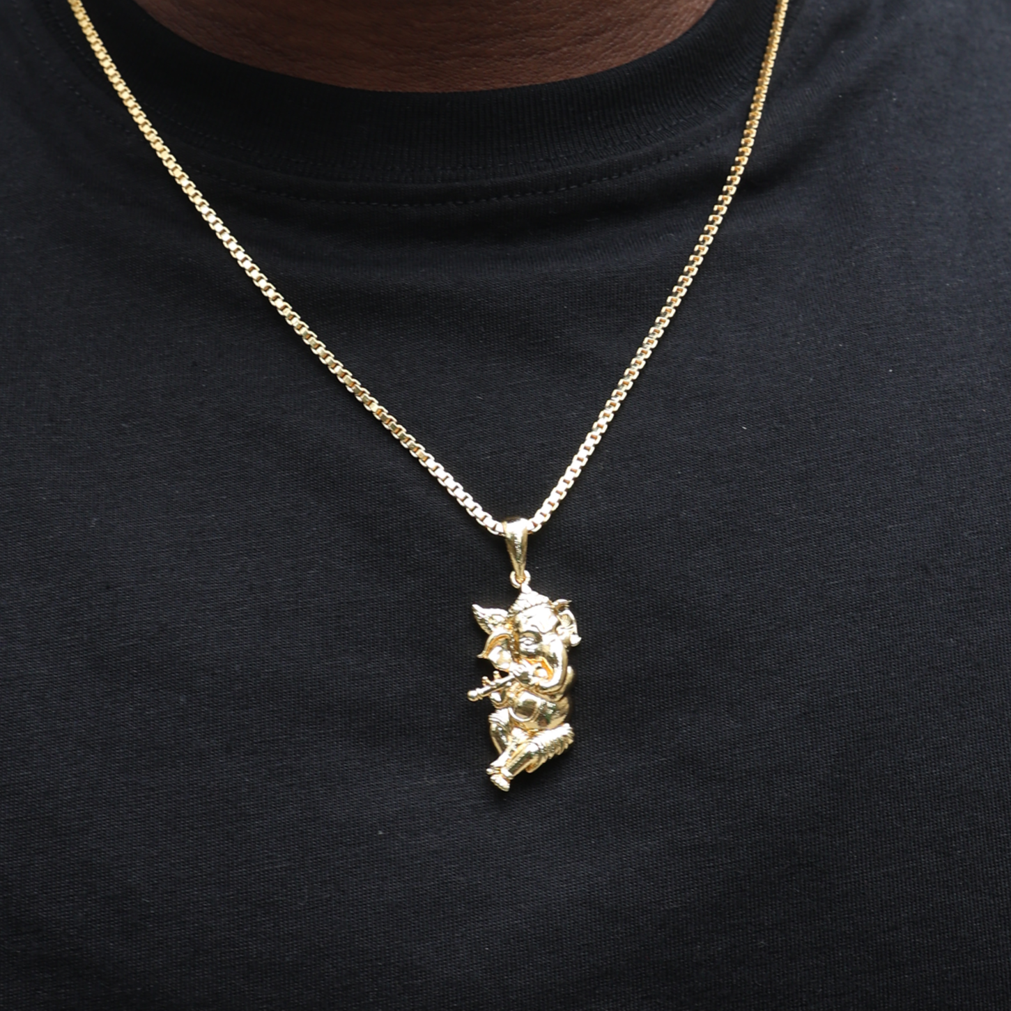 BAL GANESHA (PENDANT + CHAIN) - 18K GOLD PLATING