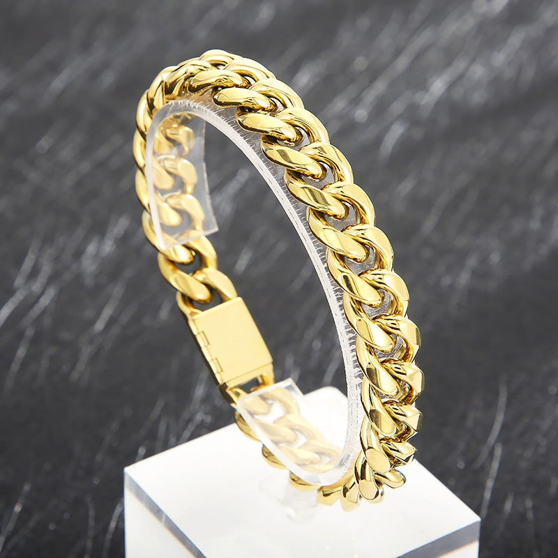 Titanium Steel 18K Gold Plated - 12MM