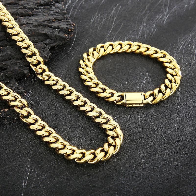 Titanium Steel 18K Gold Plated - 12MM