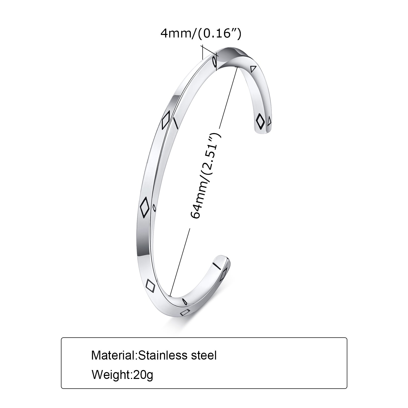 Men’s Classic Metal Cuff