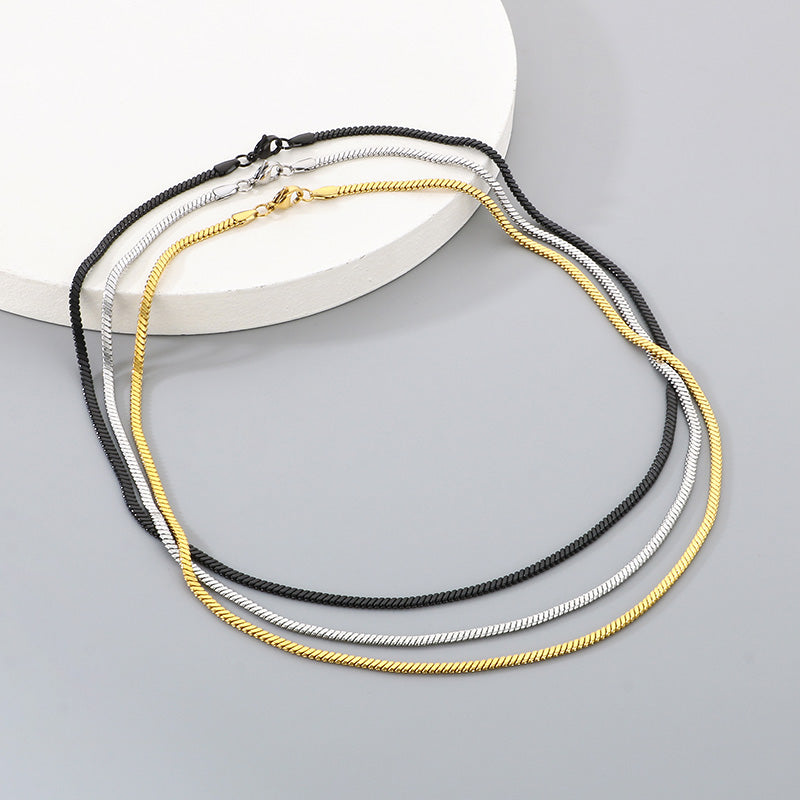 Men’s Slim Chain - 18k Gold Plated