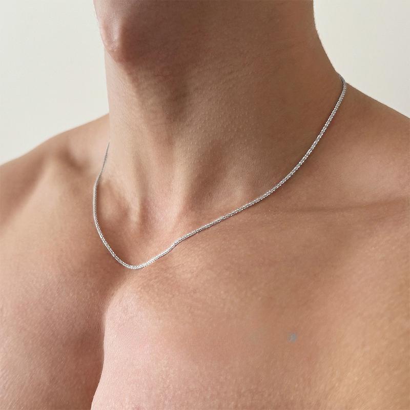 Sleek Men’s Slim Chain - titanium