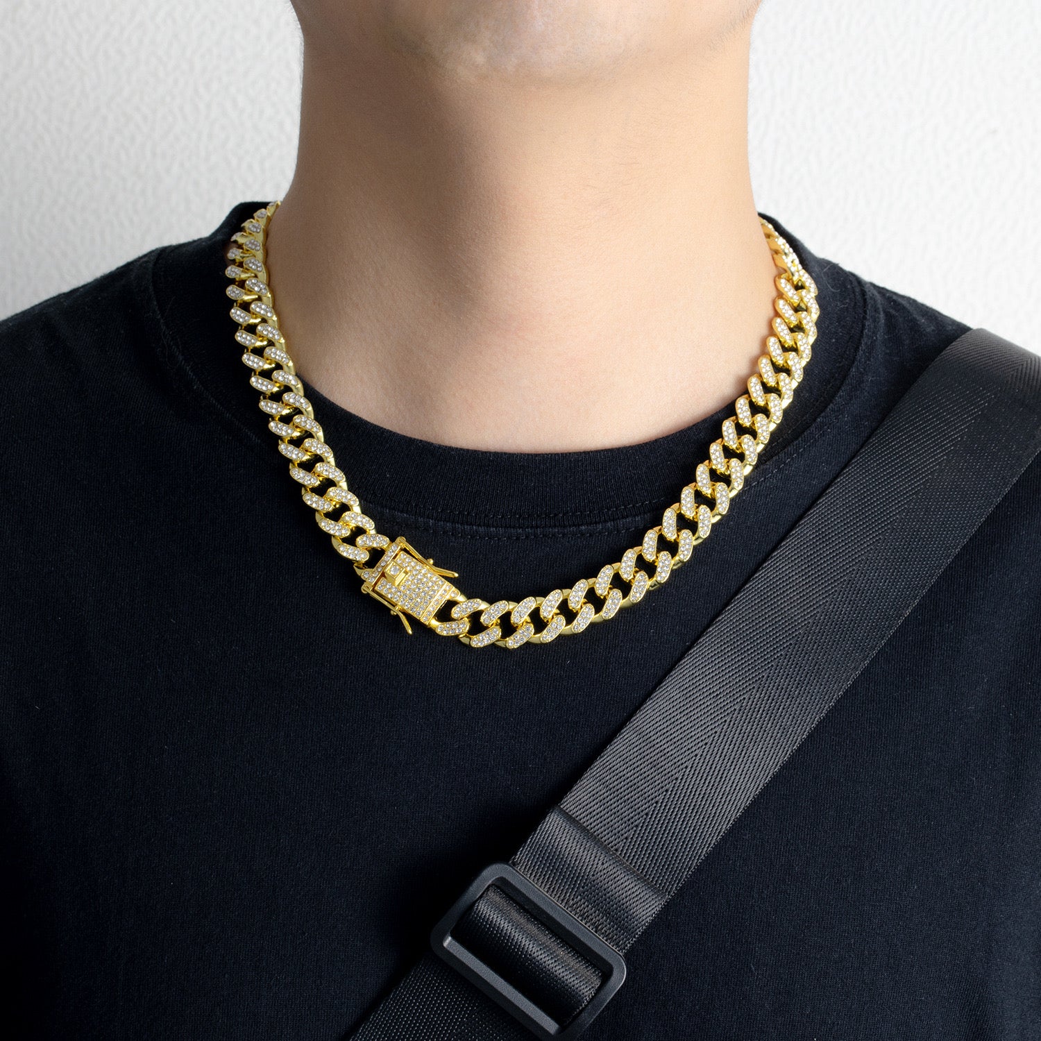 CUBAN ID LINK NECKLACE (GOLD) 11MM