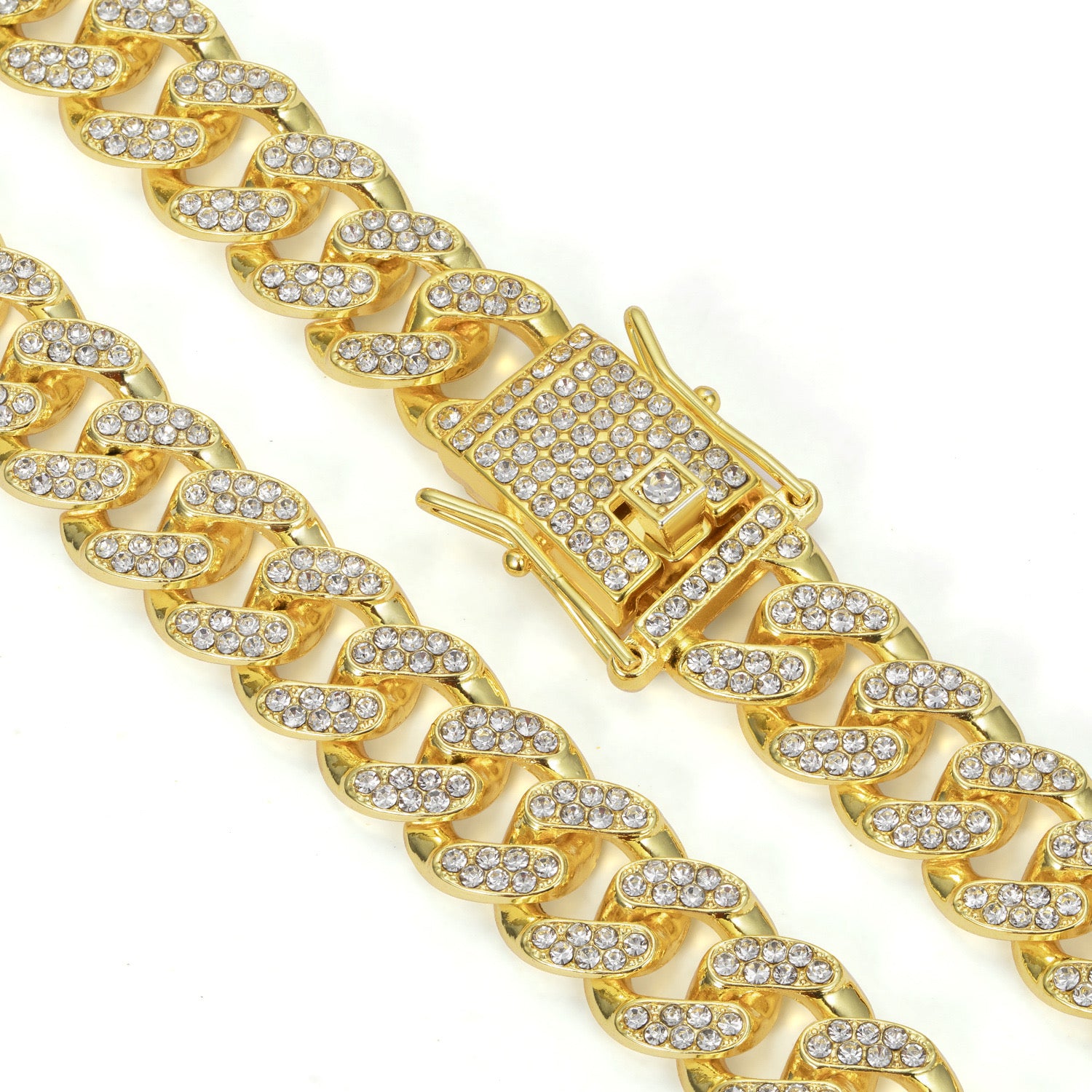 CUBAN ID LINK NECKLACE (GOLD) 11MM