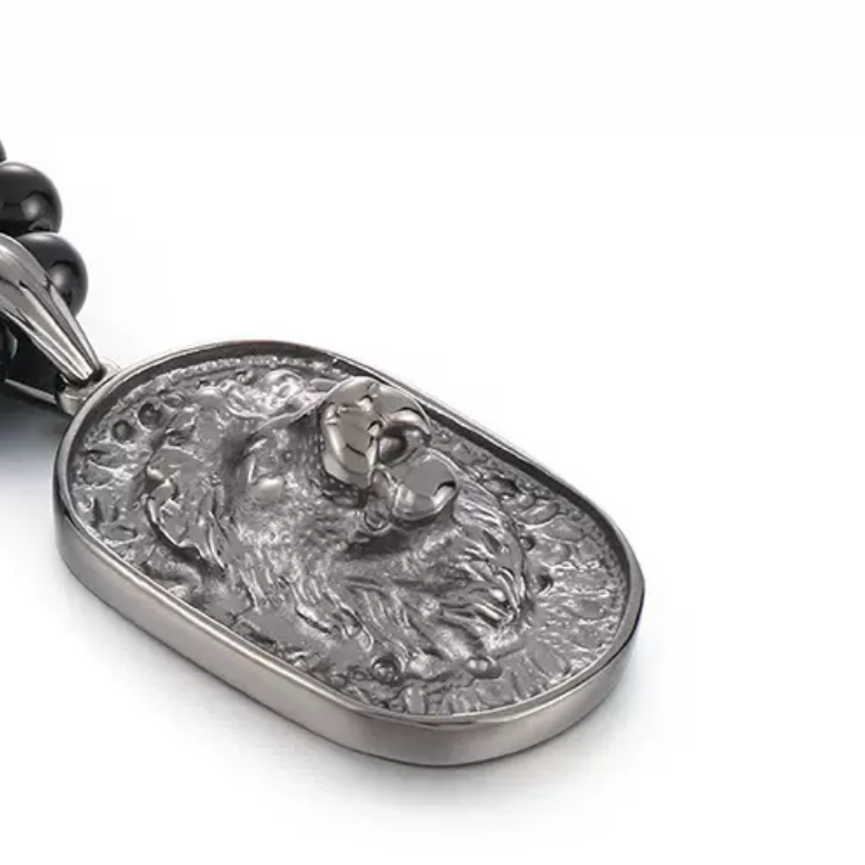 Majestic Lion Bead (Pendant + Chain)