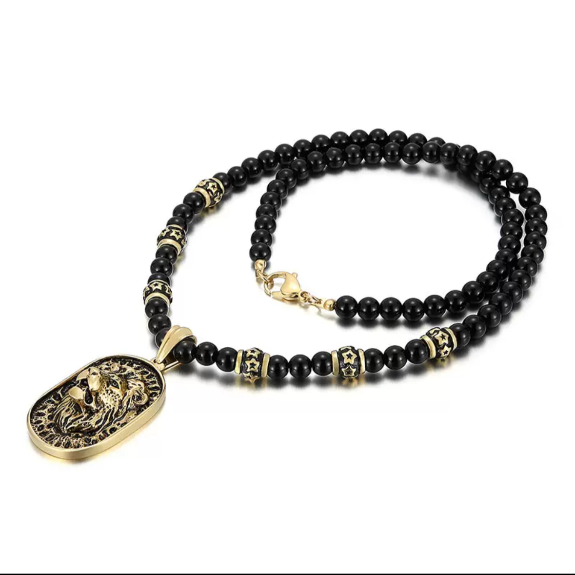 Majestic Lion Bead (Pendant + Chain)