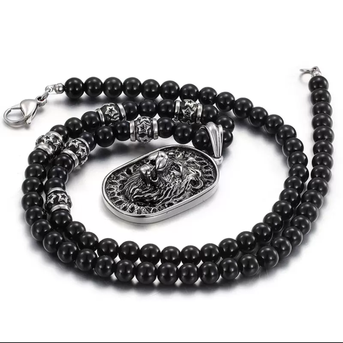 Majestic Lion Bead (Pendant + Chain)