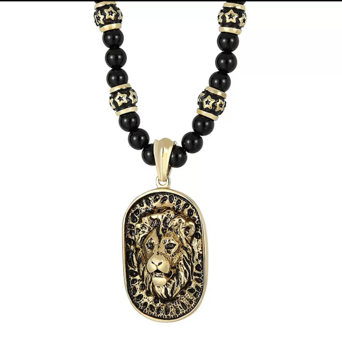 Majestic Lion Bead (Pendant + Chain)