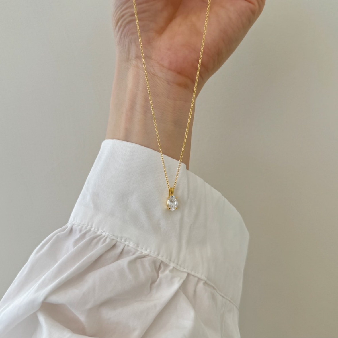 Zircon Diamond Pendant (925 Sterling Silver)