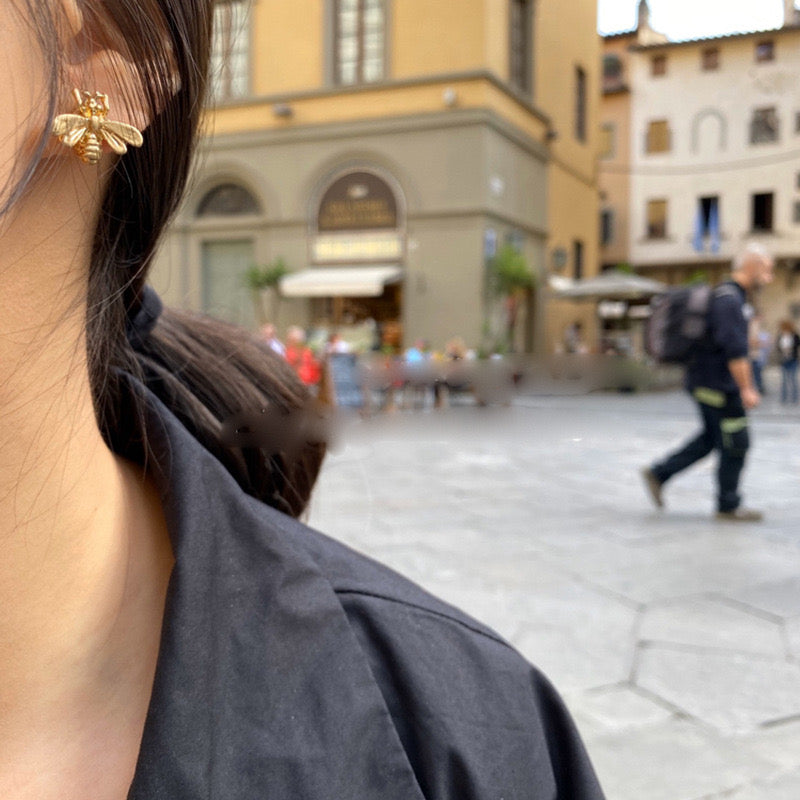 Bee Inspired Earrings (18K Gold Plating)