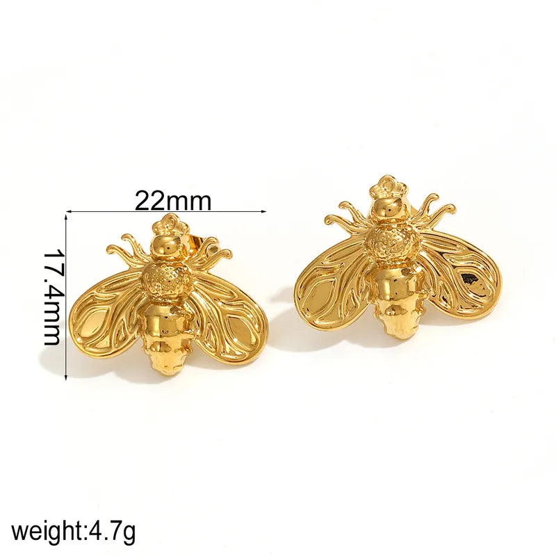 Bee Inspired Earrings (18K Gold Plating)