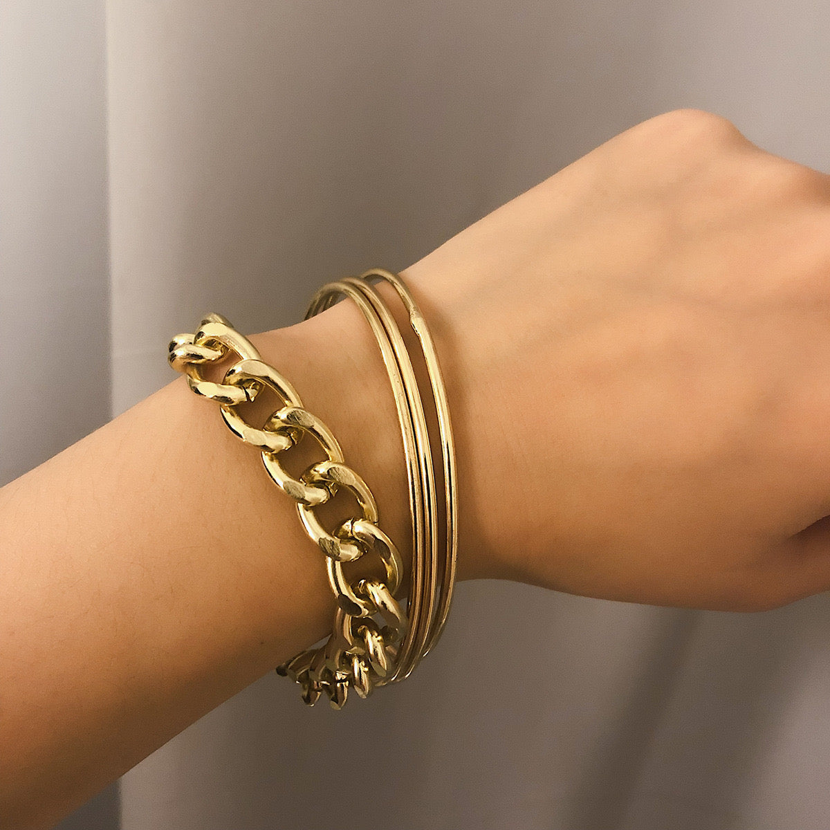 Stacked Link Bracelet (Set Of 4)