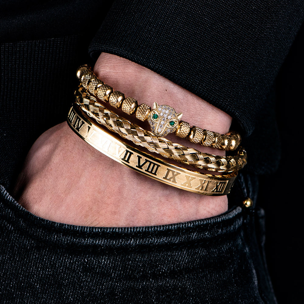 Luxury Leopard Bracelet Set Of 3