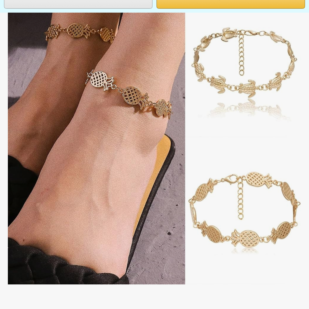 Pineapple Anklet