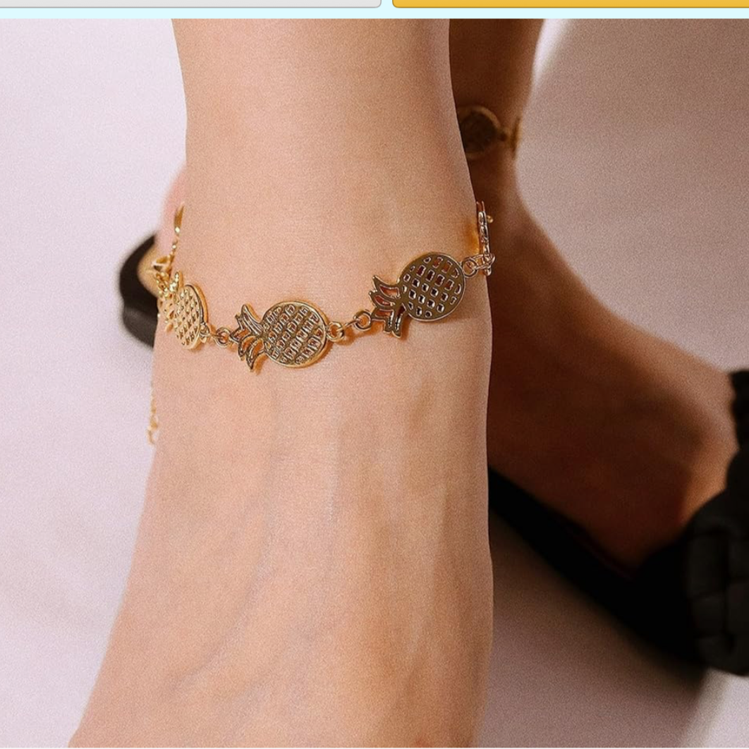 Pineapple Anklet