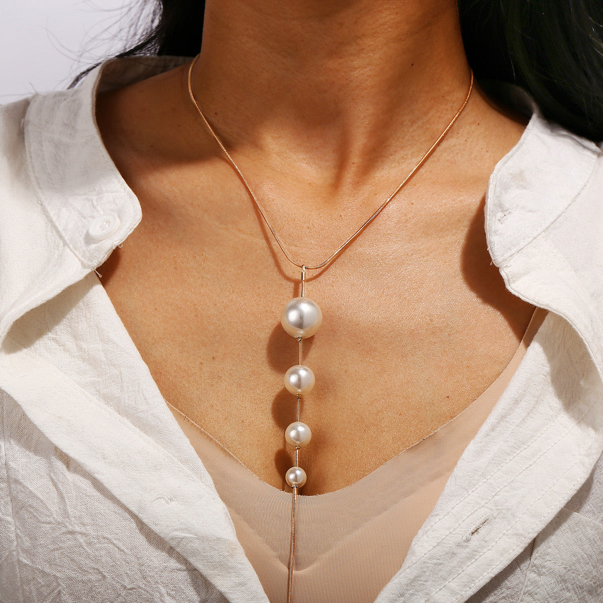 Pearl Dropped Elegance Necklace