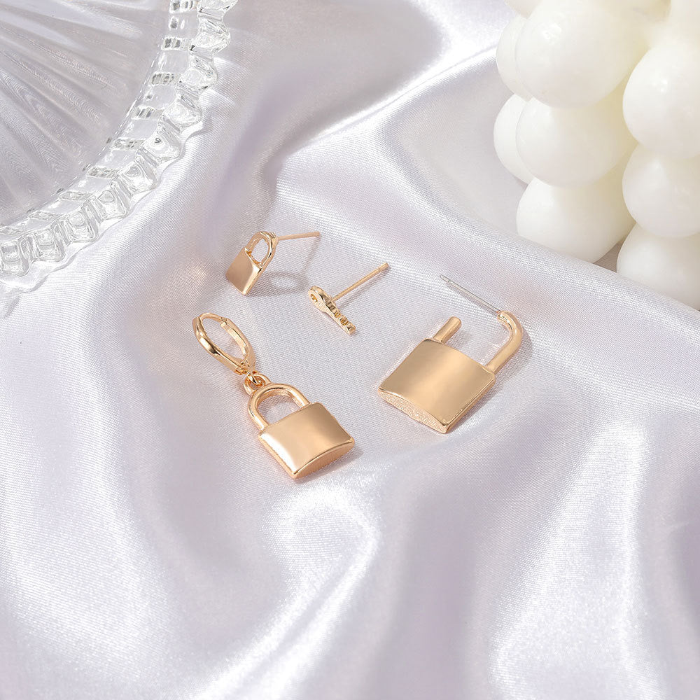 Lock & Key Earring