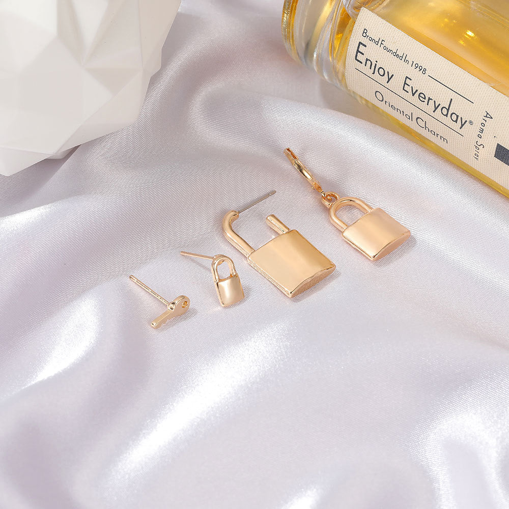 Lock & Key Earring