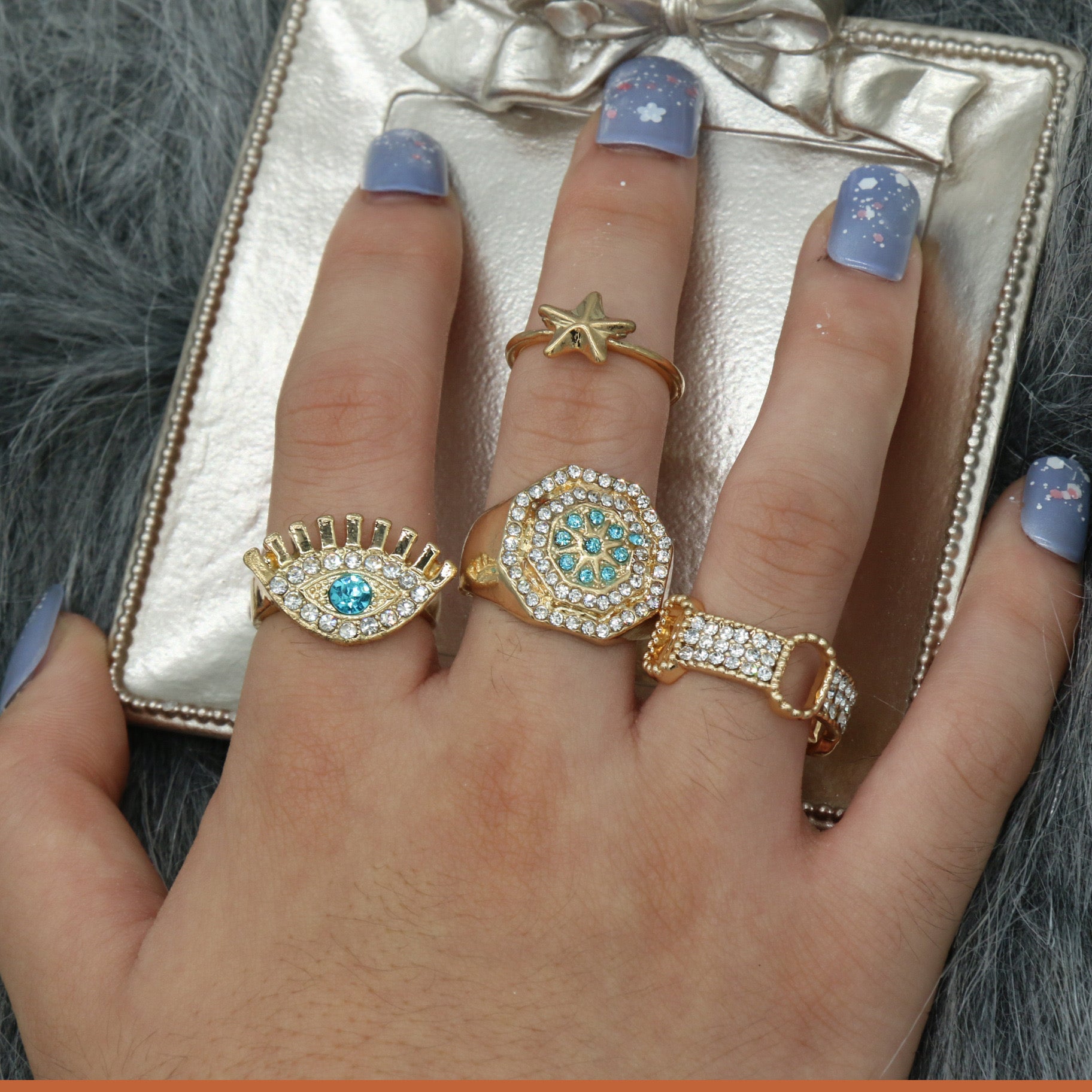 Stacked Elegance Ring Set