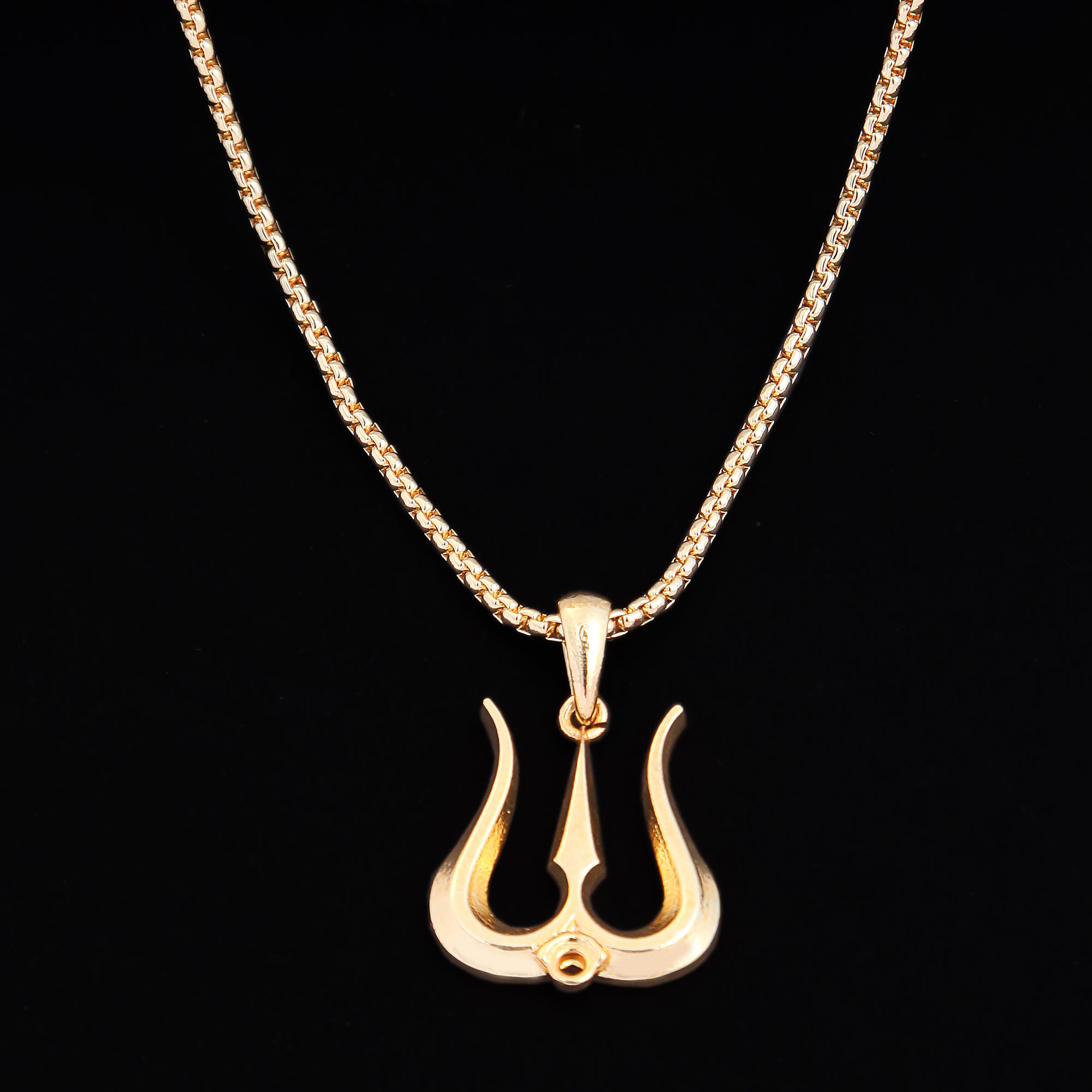 TRISUL (PENDANT+CHAIN) - 18K GOLD PLATED