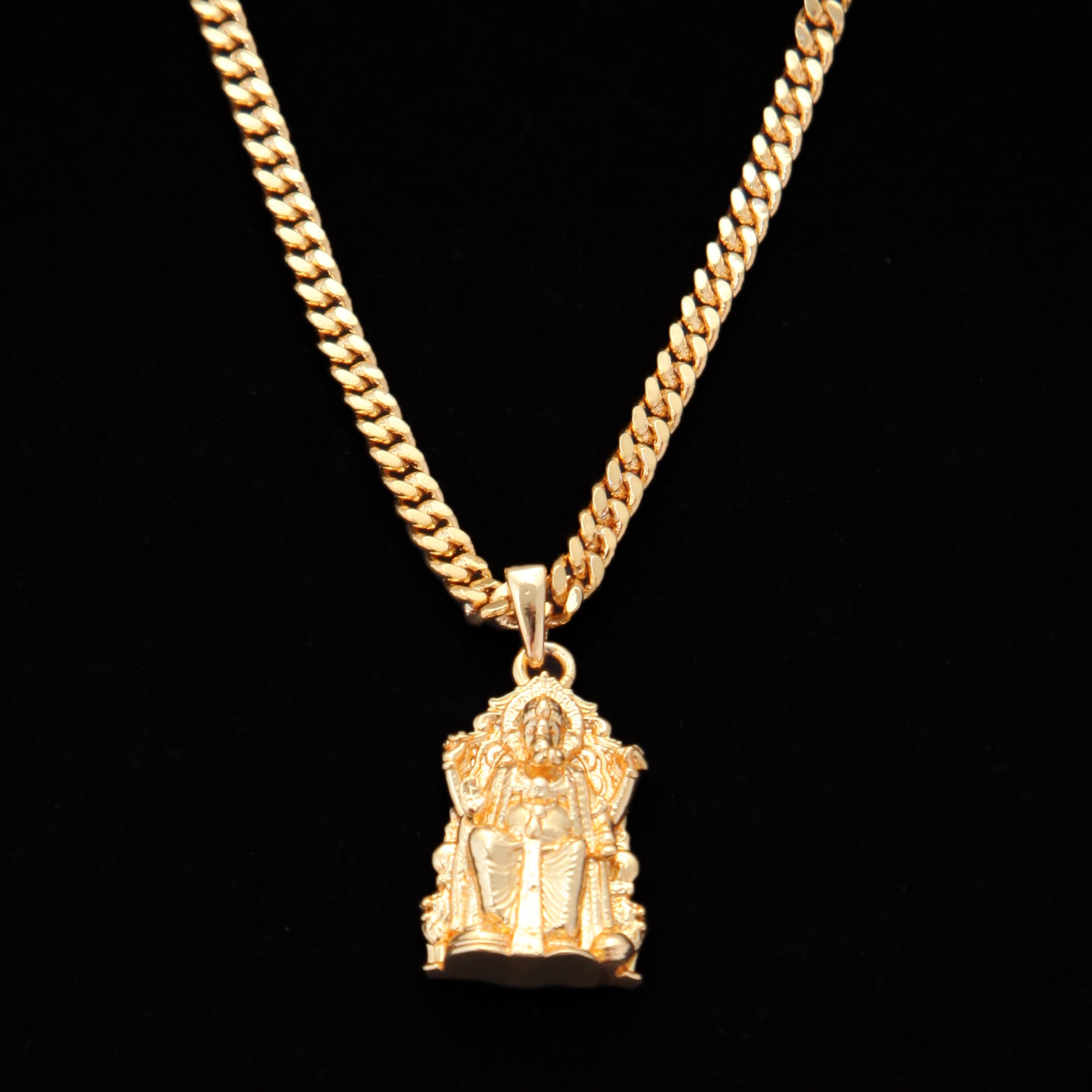Ganesha ( Pendant + CHAIN) - 18K Gold Plated