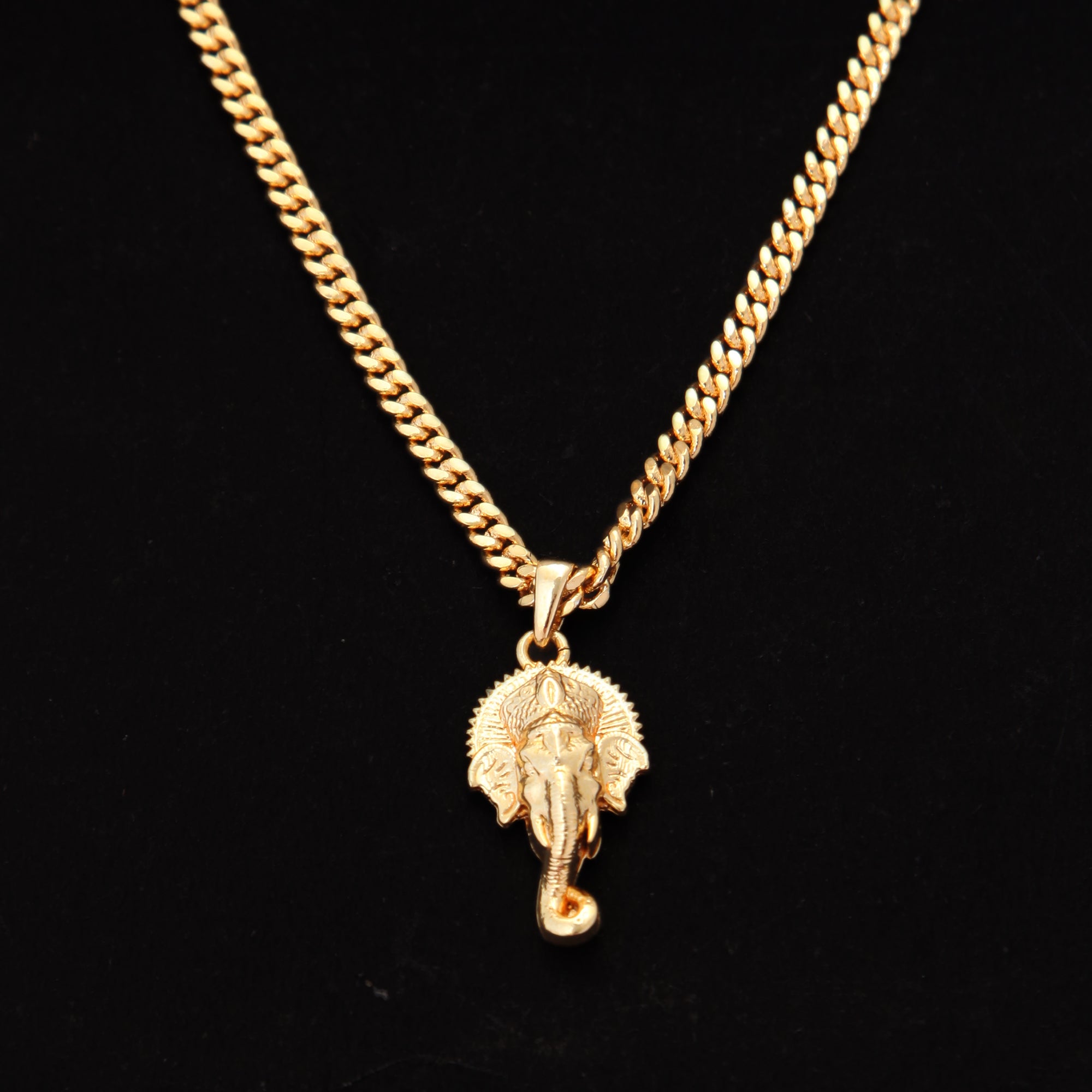 Divine Ganesh (Pendant + Chain) - 18K Gold Plated