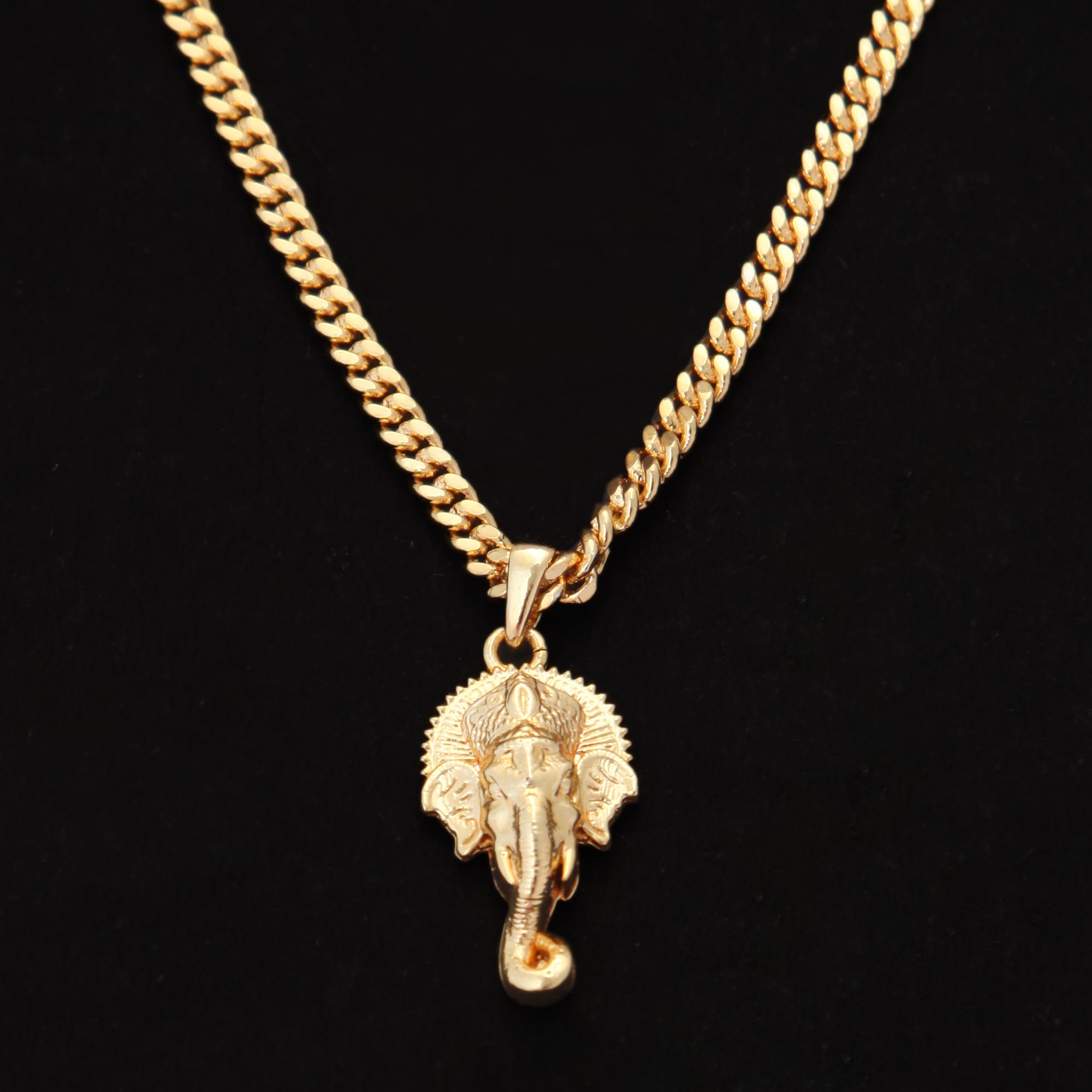 Divine Ganesh (Pendant + Chain) - 18K Gold Plated