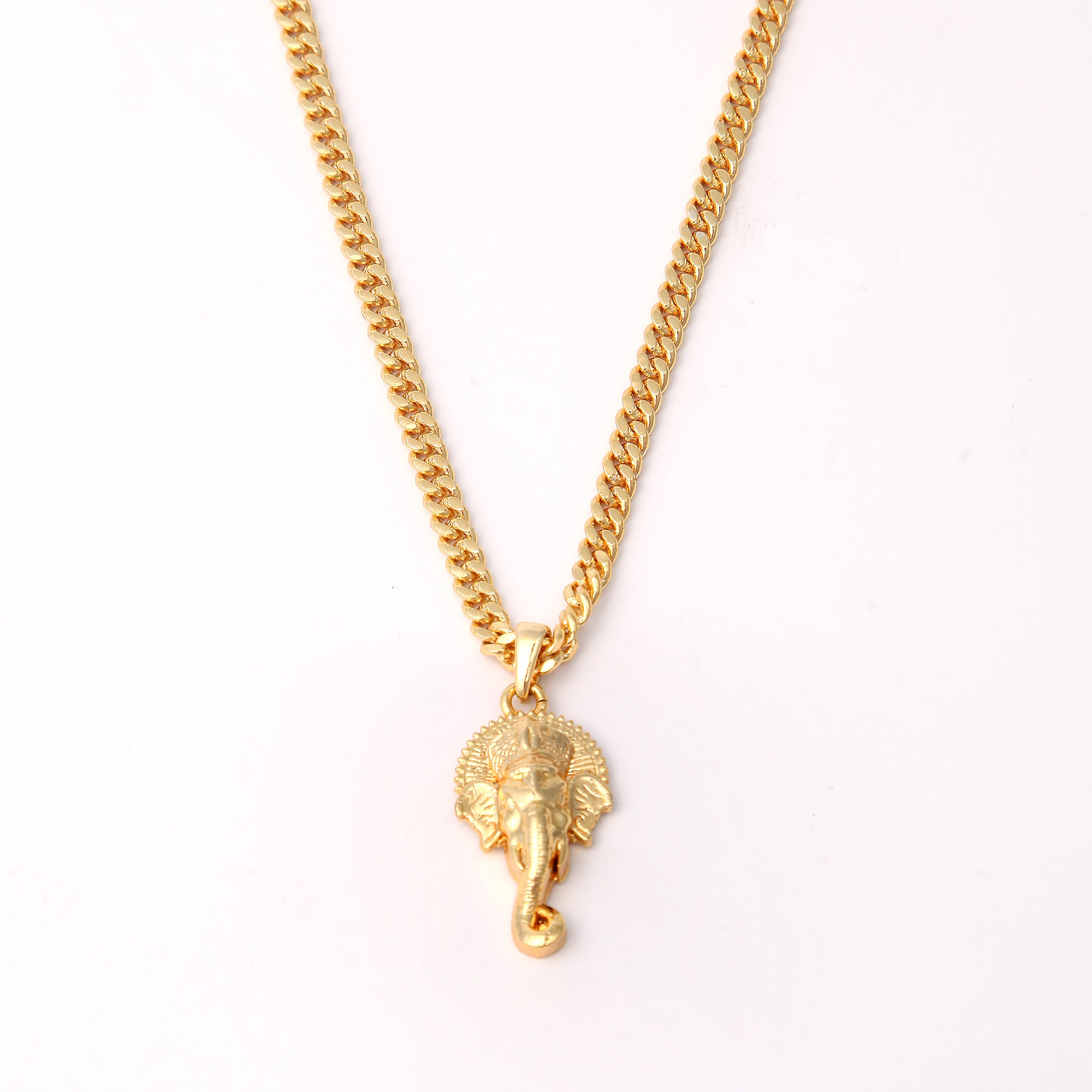 Divine Ganesh (Pendant + Chain) - 18K Gold Plated