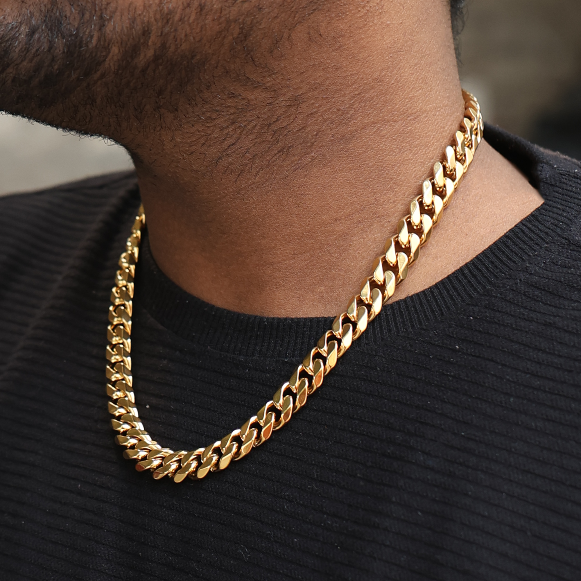 CUBAN CHAIN (18K GOLD PLATING ) 12MM