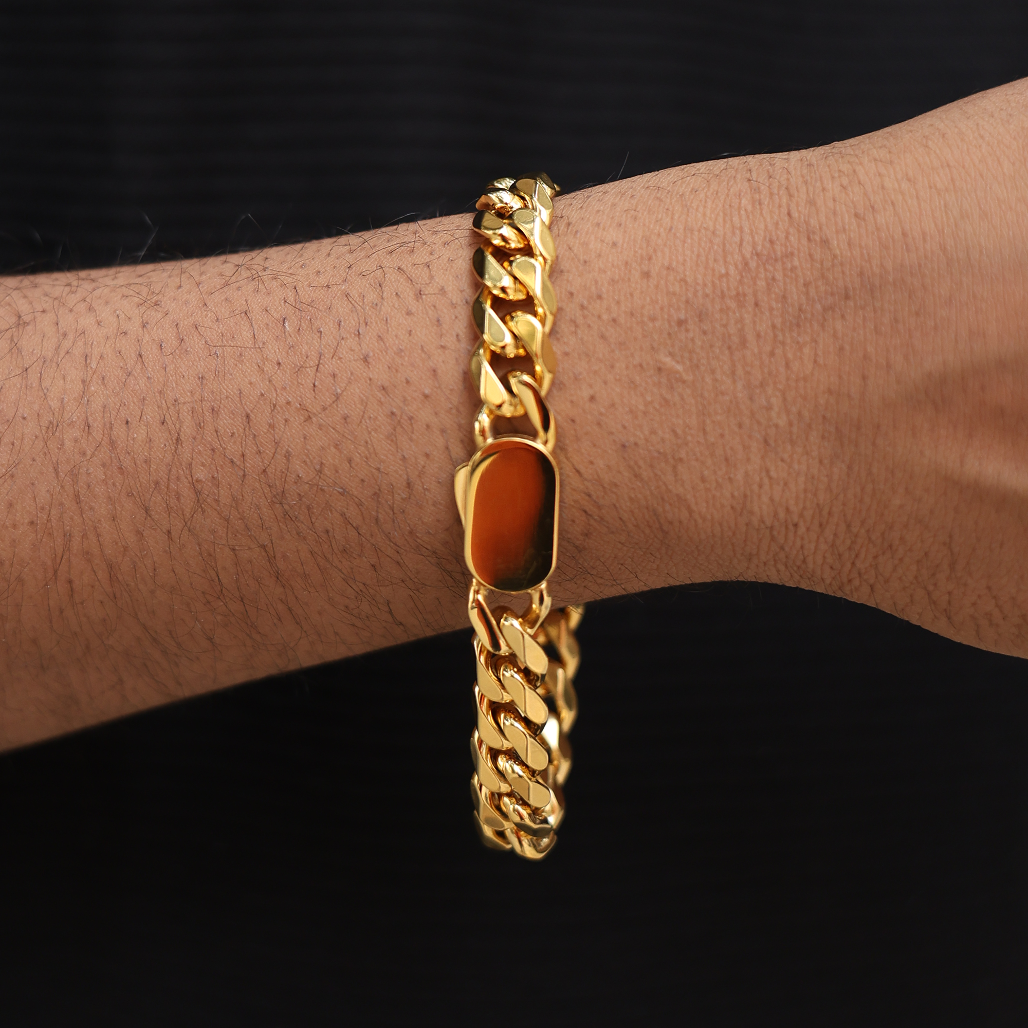 CUBAN BRACELET (18K GOLD PLATING) 12MM