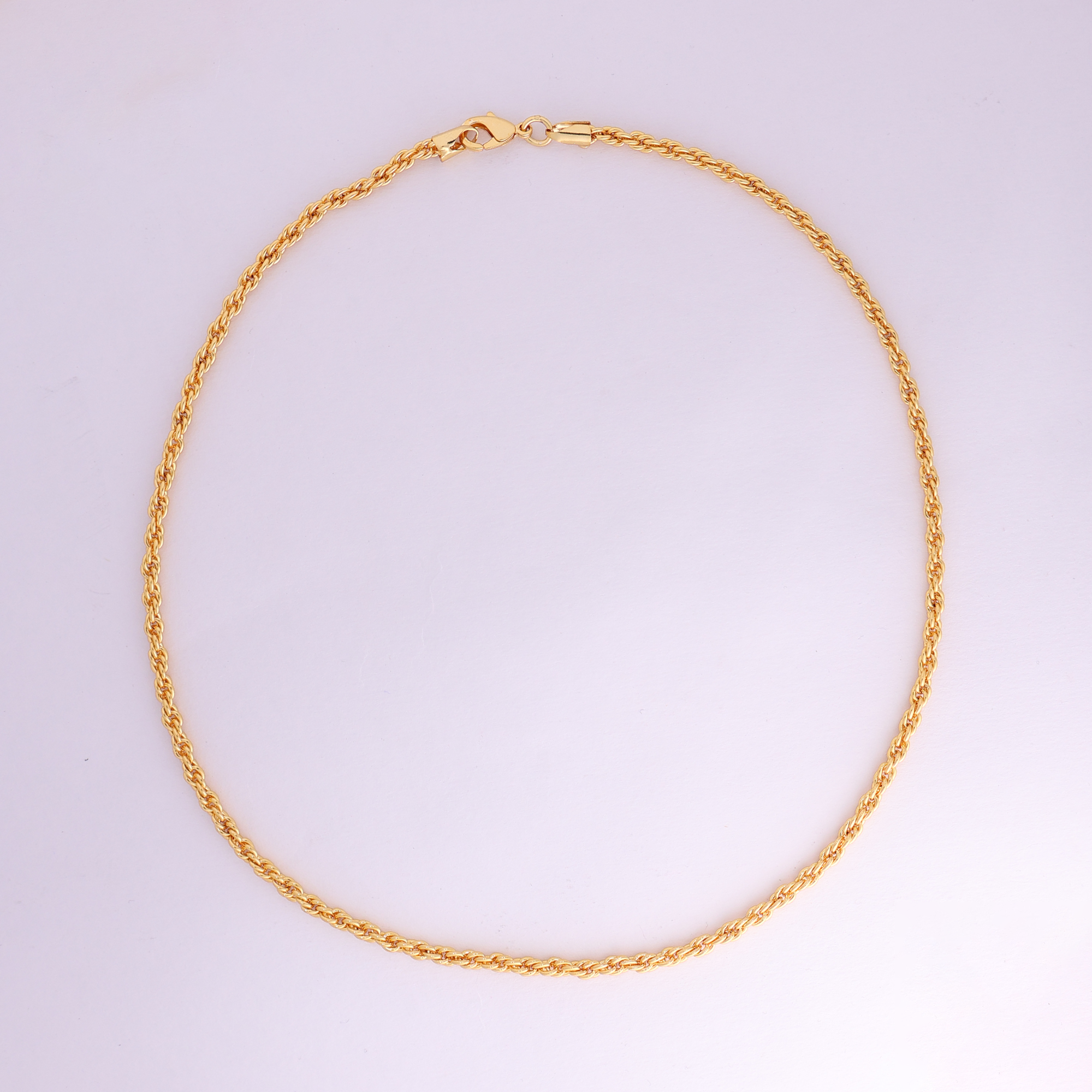 Disco Rope Chain (18K Gold Plating) - 3.5 MM