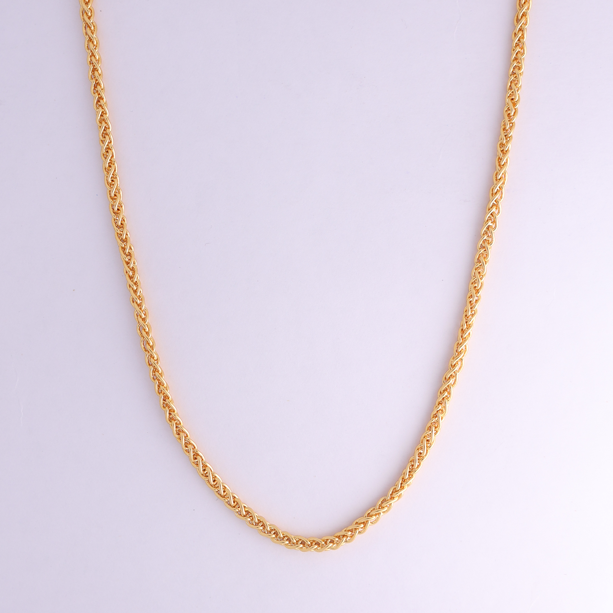 Spiga Wheat Chain (18K Gold Plating) - 3.5 MM