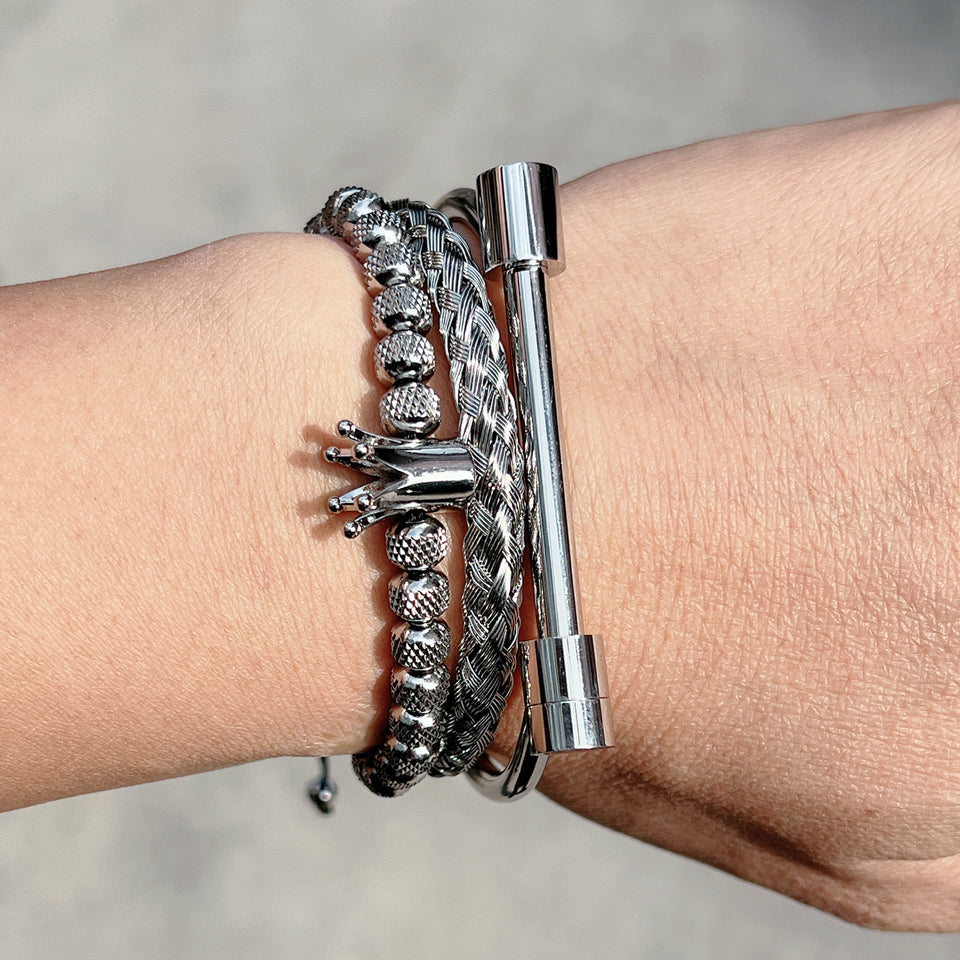 Own The Vibe BRACELET - Set of 3 (18K Gold Plated)