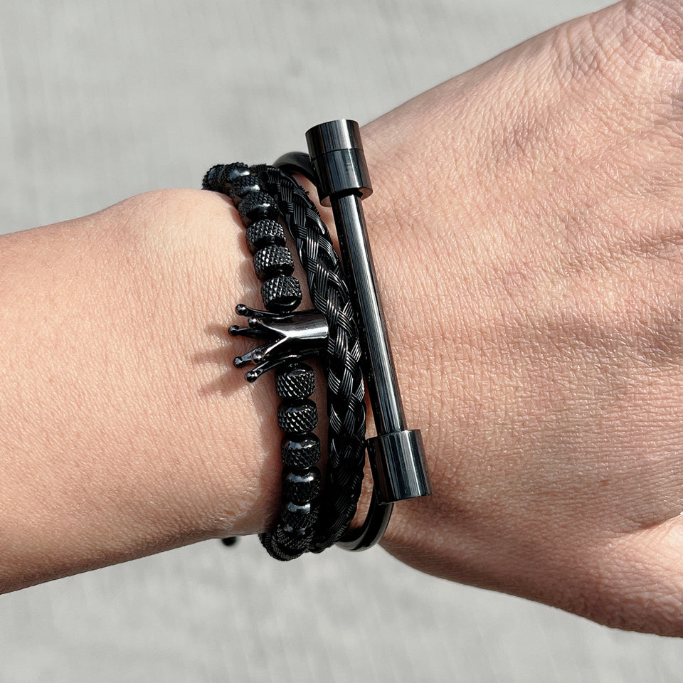 Own The Vibe BRACELET - Set of 3 (18K Gold Plated)