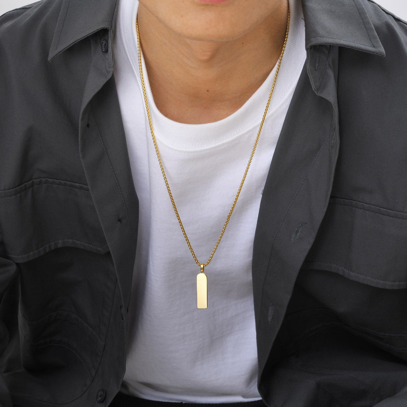 Classic Urban Edge Pendant & Chain