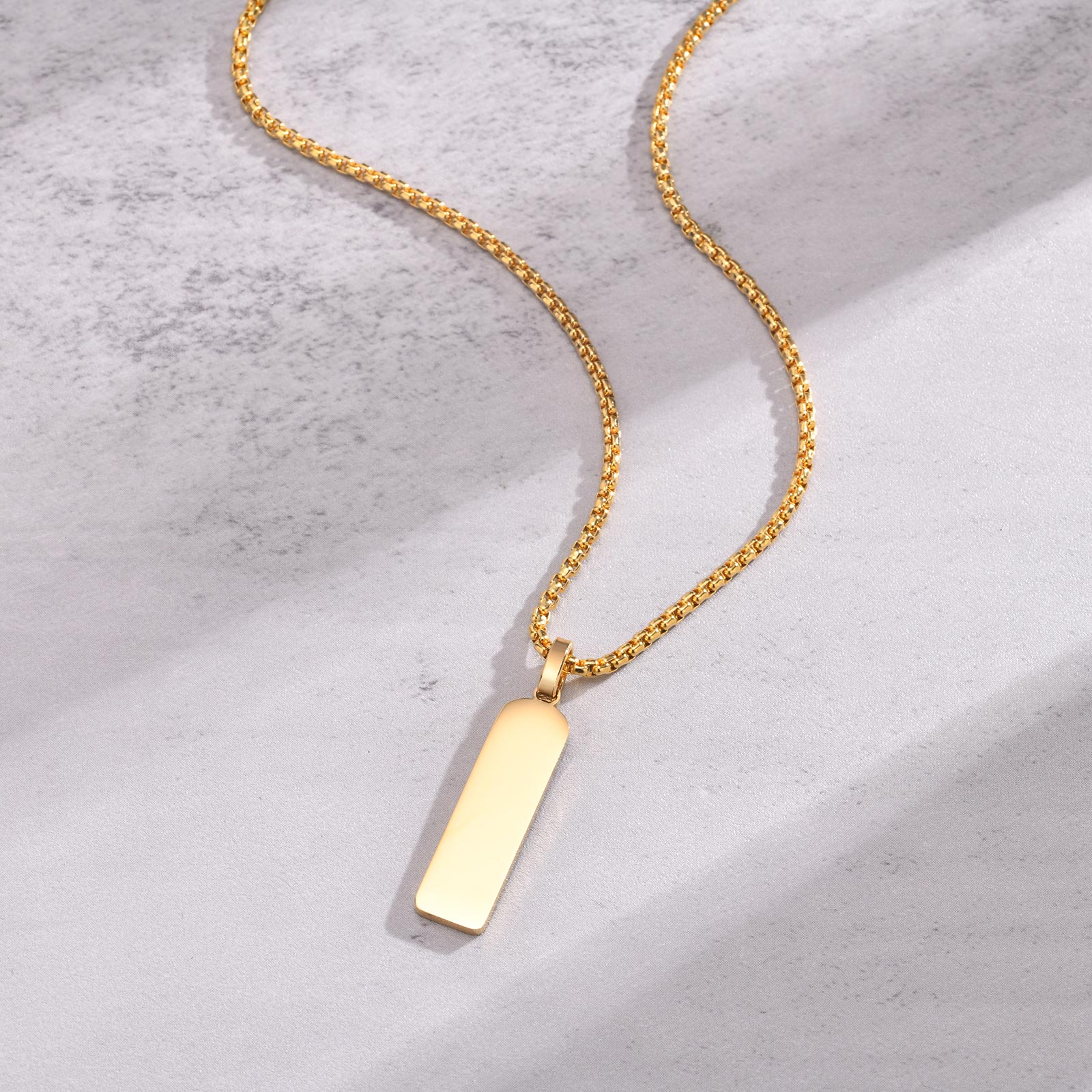Classic Urban Edge Pendant & Chain