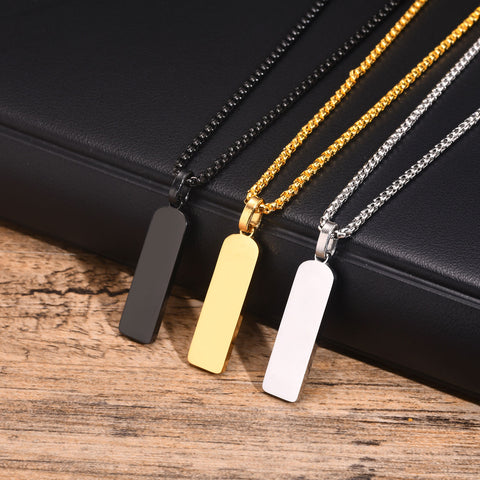 Classic Urban Edge Pendant & Chain