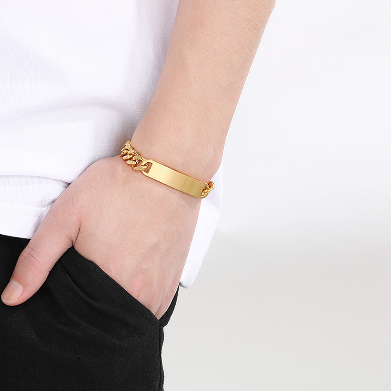 Men's Classic Chain Bracelet (18K Gold Plating)