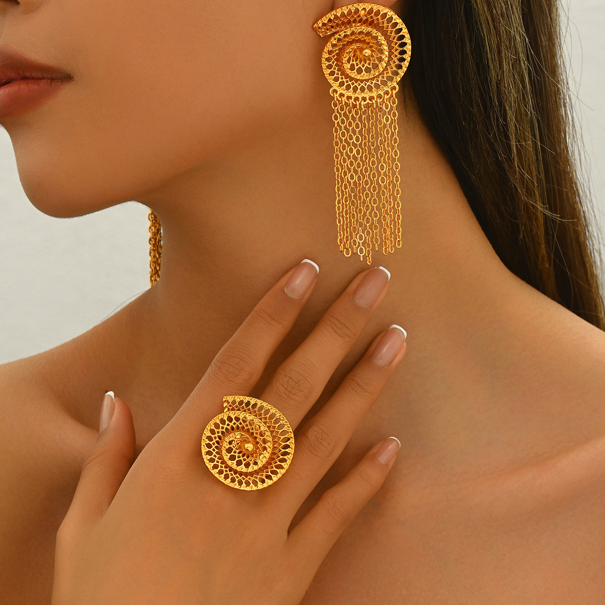 Tassels RING & EARRING SET