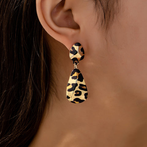 Leopard Print Earrings