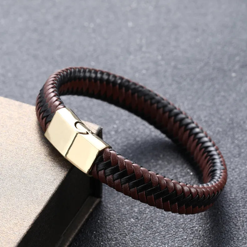 Leather Style Classic Men's Bracelet