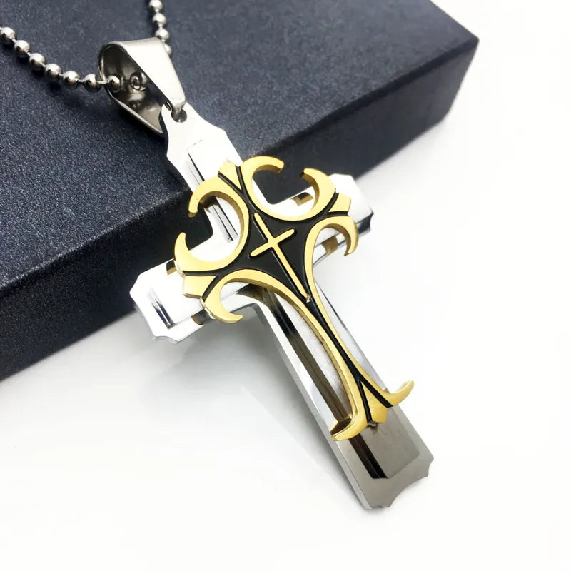 Cross on Cross (Pendant + Chain)