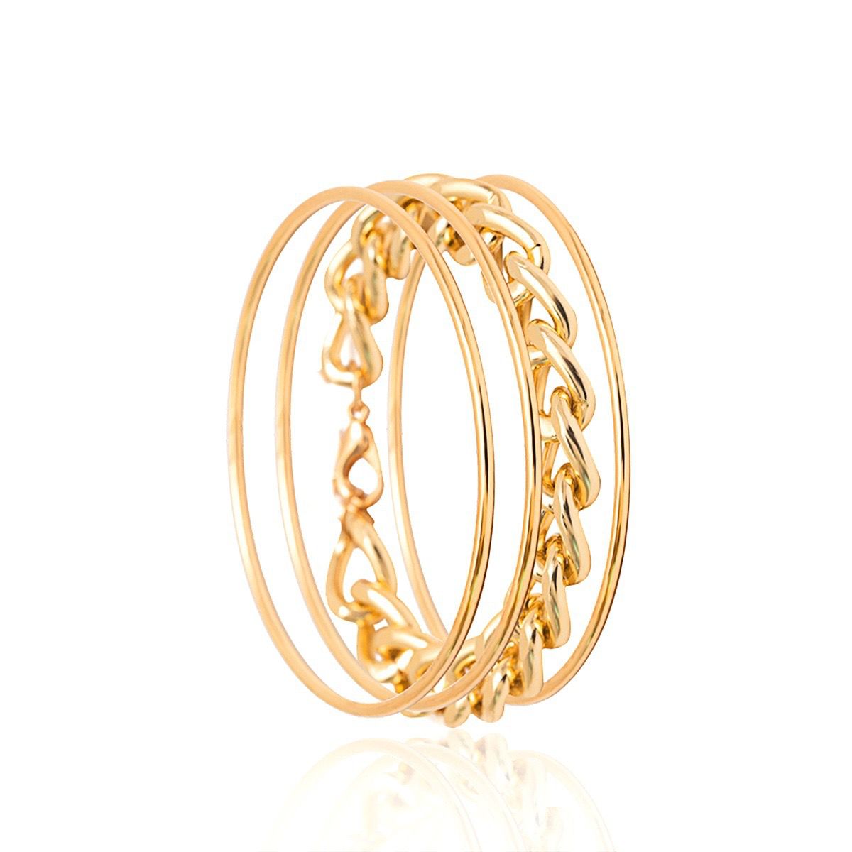 Stacked Link Bracelet (Set Of 4)