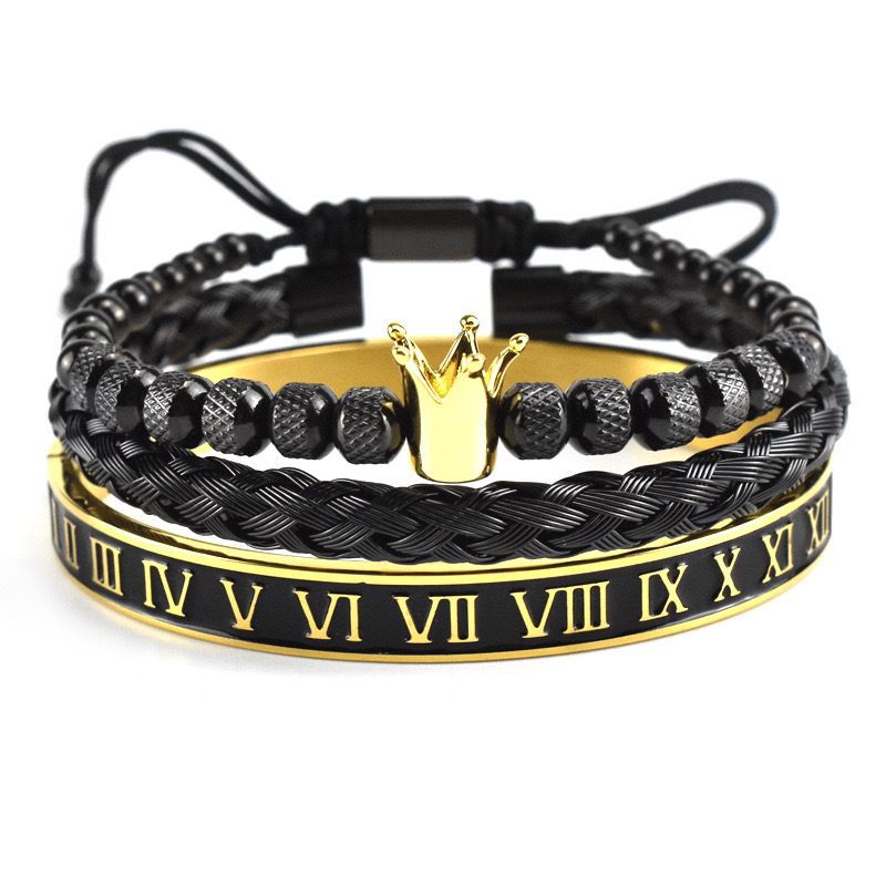 Royal Crown Bracelet - Set of 3