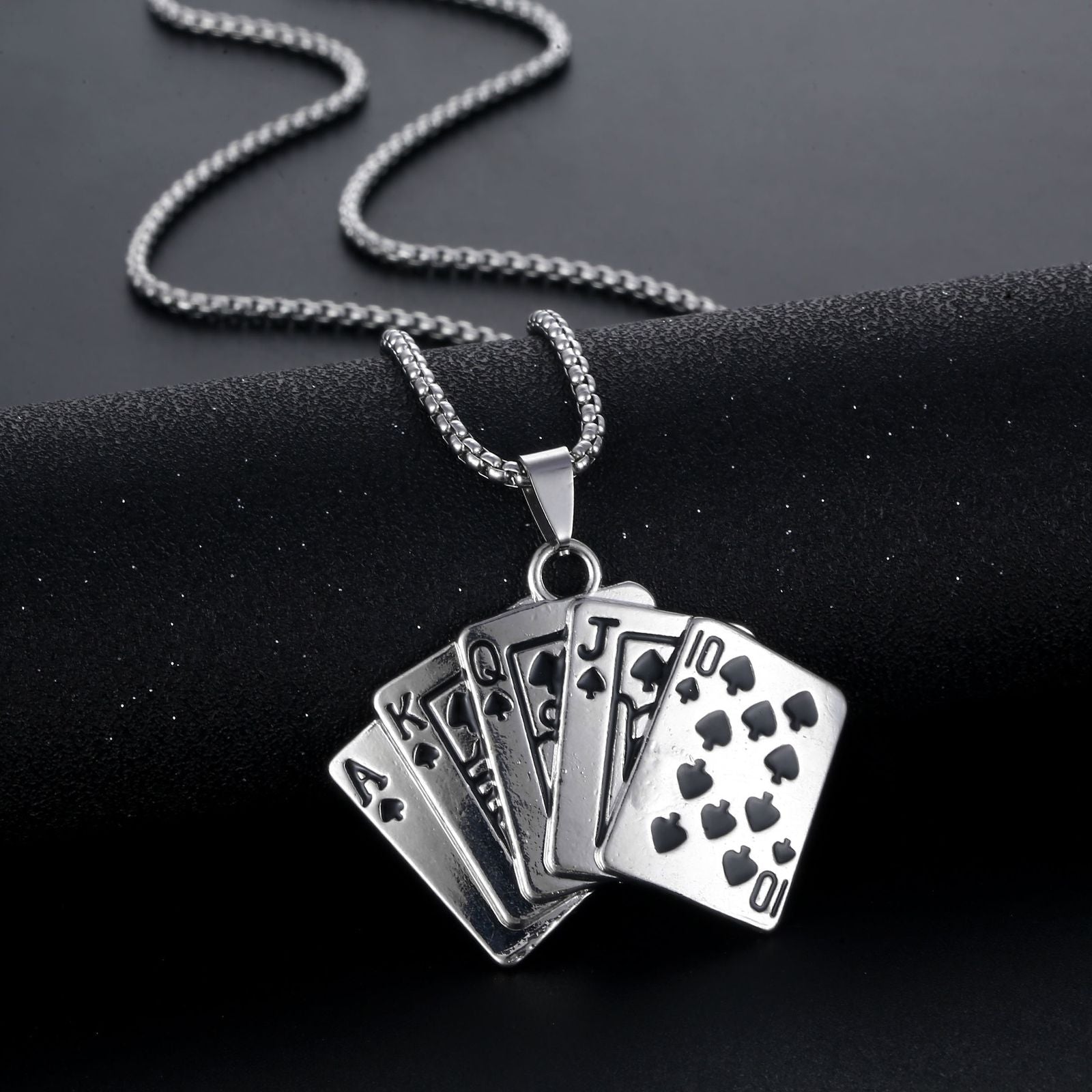 Royal Cards Charm (Pendant + Chain)