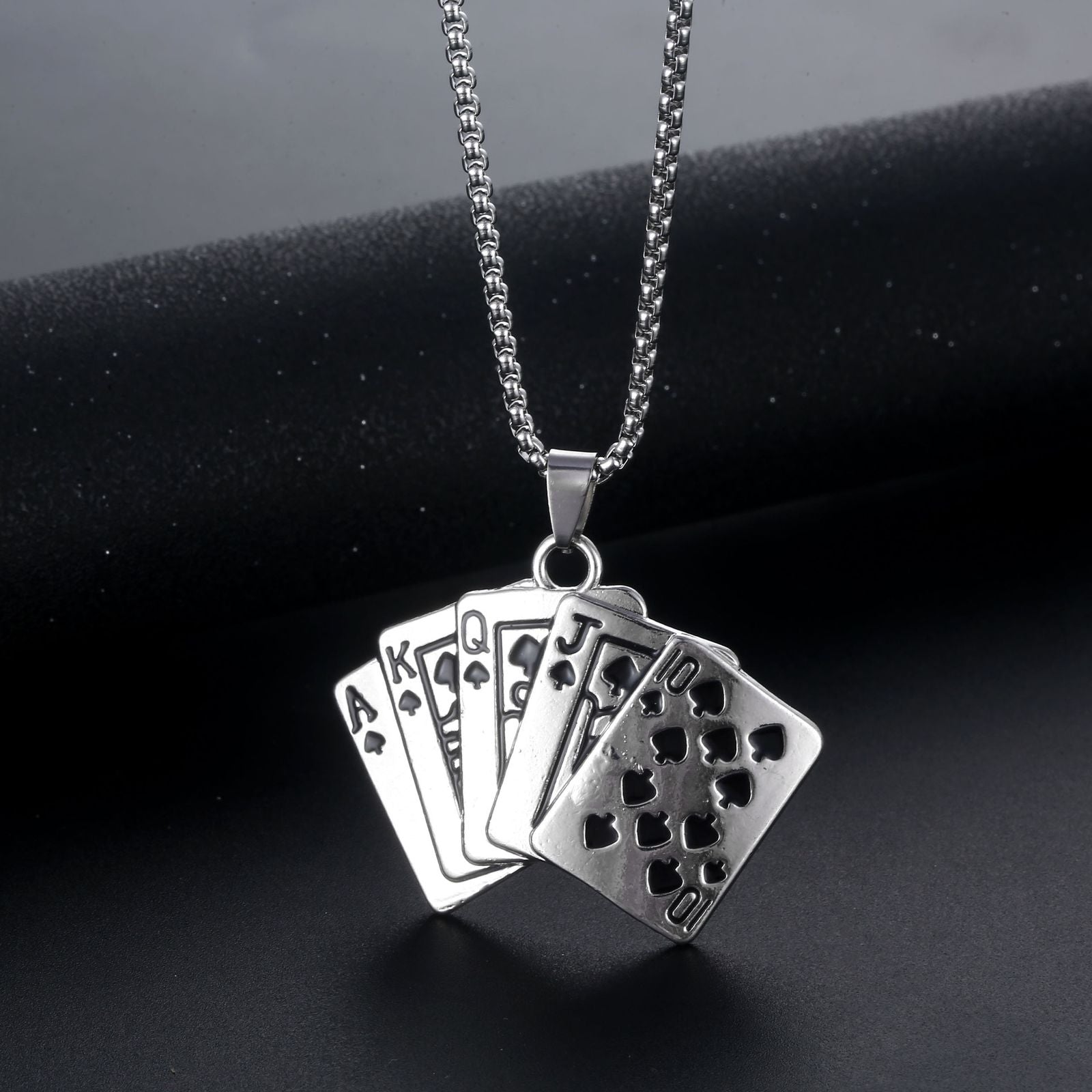 Royal Cards Charm (Pendant + Chain)