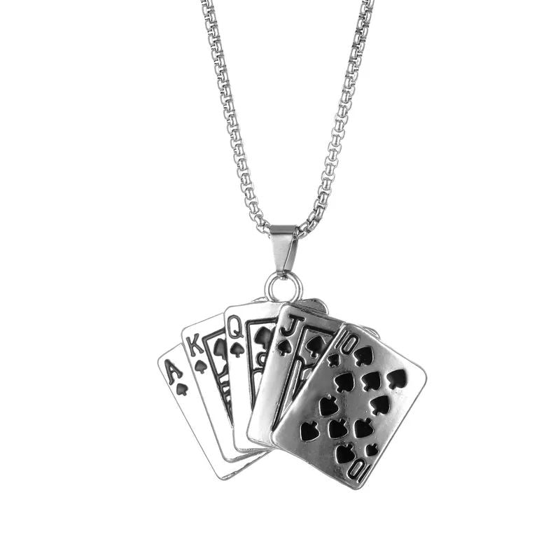 Royal Cards Charm (Pendant + Chain)
