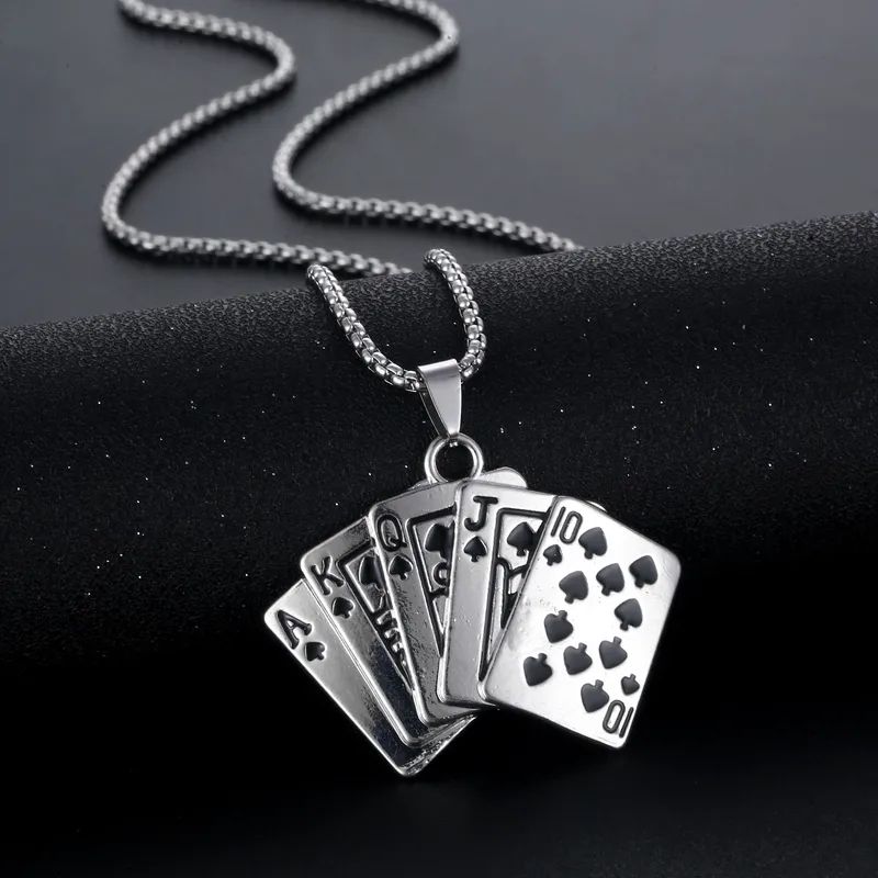 Royal Cards Charm (Pendant + Chain)